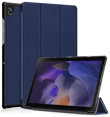 Samsung X200/X205 Galaxy Tab A8 10.5 védőtok (Smart Case) on/off funkcióval - navy (ECO csomagolás)