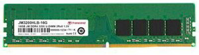 Transcend 16GB 3200MHz DDR4 JM U-DIMM 1Rx8 1Gx8 CL22 1.2V - JM3200HLB-16G