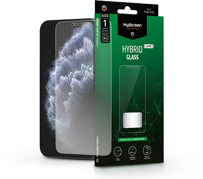 Apple iPhone X/XS/11 Pro rugalmas üveg képernyővédő fólia - MyScreen Protector Hybrid Glass Lite - transparent