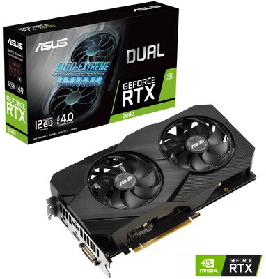 Asus GeForce RTX 2060 12GB GDDR6 DUAL OC DVI 2xHDMI DP - DUAL-RTX2060-12G-EVO