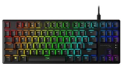 HP HYPERX Vezetékes Billentyűzet Alloy Origins Core RGB HX Aqua Mechanikus USB US