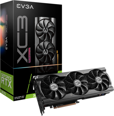 EVGA GeForce RTX 3070 8GB GDDR6 XC3 ULTRA GAMING LHR HDMi 3xDP - 08G-P5-3755-KL