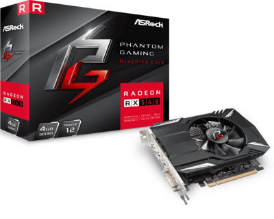 ASRock AMD Radeon RX 560 4GB GDDR5 DVI HDMI DP - RX 560 Phantom Gaming Elite 4G