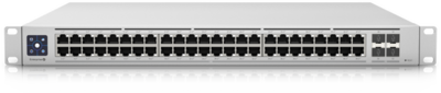 Ubiquiti Enterprise Layer 3, PoE switch with (48) 2.5GbE, 802.3at PoE+ RJ45 ports and (4) 10G SFP+ ports