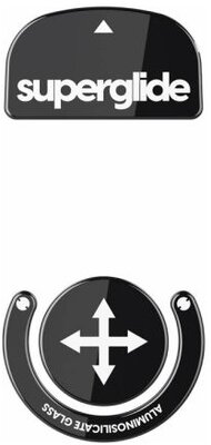 Superglide Glass Skates for Logitech G Pro X Superlight - Black