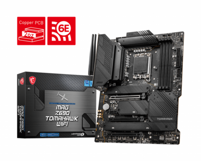 MSI Z690 s1700 MAG Z690 TOMAHAWK WIFI 4xDDR5 6xSATA3 4xM.2 4xPCI-E 2.5Gbit LAN WiFi 6e +BT5.2 ATX