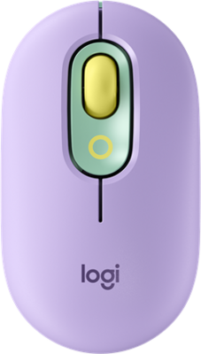 LOGITECH Egér - POP Vezeték Nélküli + (Emoji gomb), Darker Rose