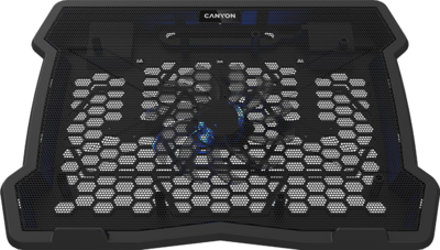 Canyon CNE-HNS02 Cooling stand single fan with 2x2.0 USB hub, support up to 10"-15.6" laptop,