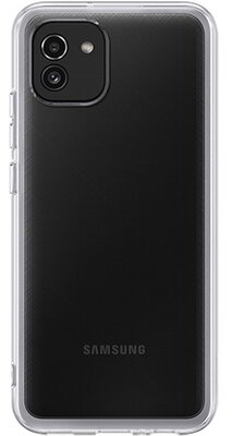 Samsung EF-QA036TT Átlátszó Soft Clear Cover / A036
