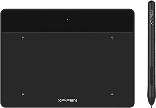 XP-PEN Grafikus tábla - DECO FUN XS_G (4,8"x3", 5080 LPI, PS 8192, 220 RPS, USB-C) zöld
