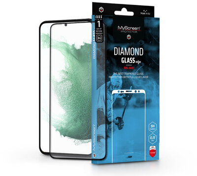 Samsung S906 Galaxy S22+ 5G edzett üveg képernyővédő fólia - MyScreen Protector Diamond Glass Edge2.5D Full Glue - black