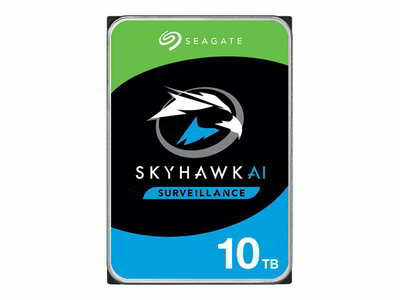 Seagate 10TB Surveillance AI Skyhawk HDD SATA3 256MB 7200rpm cache 3.5" BLK - ST10000VE001