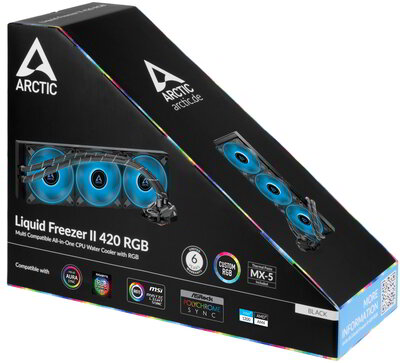 ARCTIC COOLING CPU hűtő Liquid Freezer 480 II RGB (vízhűtés) + RGB Kontoller, Univerzális