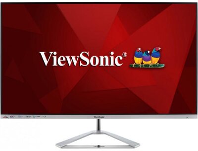 ViewSonic 32" VX3276-4K-MHD (VA, 16:9, 3840x2160, 4ms, 300cd/m2, 2xHDMI, DP, VESA, SPK, ezüst, káva nélk.)