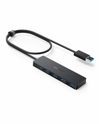 ANKER Ultra Sim Data USB 3.0 HUB, 4 port, fekete - A7516016