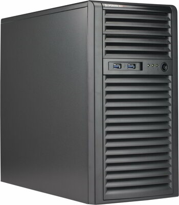 Supermicro server chassis CSE-731I-404B, Mini Tower, MB Micro-ATX max size 9.6x9