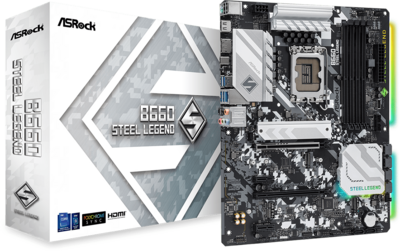ASRock B660 s1700 B660 Steel Legend 4xDDR4 6xSATA3 3xM.2 4xPCI-E 2.5Gbit LAN ATX