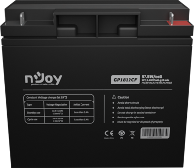 APC (NJOY) GP1812CF Akkumulátor 12V, 57.5W, gondozásmentes T3