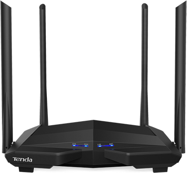 Tenda Router WiFi AC1200 - AC10 (300Mbps 2,4GHz + 867Mbps 5GHz; 4port 1Gbps, MU-MIMO; 4x6dBi)