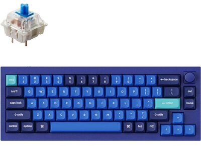 Keychron Q2 Swappable RGB Backlight Blue Switch Knob Version - Blue