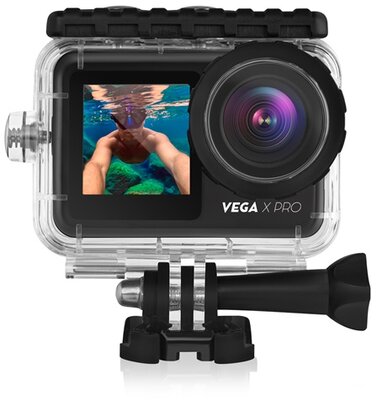 NICEBOY VEGA X PRO akciókamera (4K/vízálló/X-STEADY stabilizálás/LCD és elülső kijelző/WiFi/webkamera funkció)