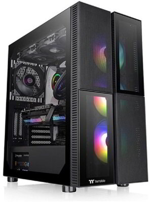 Thermaltake T26 TG ARGB táp nélküli ablakos E-ATX számítógépház fekete