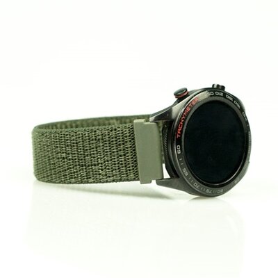 Mybandz 20SKU7635 TÉPŐZÁRAS RUGALMAS SZÖVET ÓRASZÍJ /KHAKI / 20mm