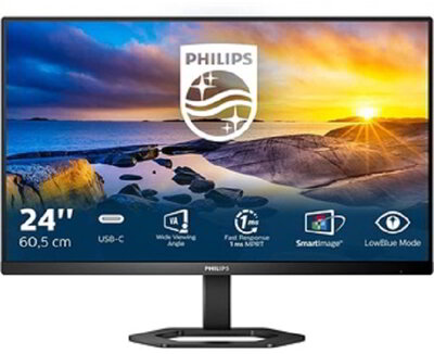 Philips 24" 24E1N5300AE/00 - IPS panel 1920x1080 16:9 75Hz 4ms 1000:1 300cd Pivot speaker HDMI DP USB HUB USB-C