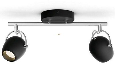 Philips RIVANO bar/tube black 2x4.5W SELV fali/mennyezeti LED spot lámpa 2x4,5W 2700K 800lm