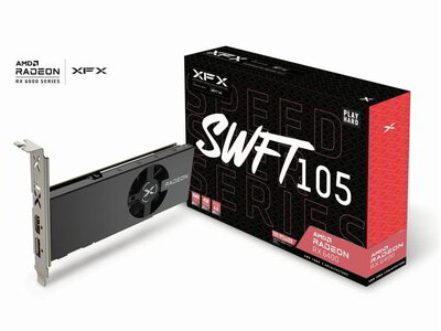 XFX AMD Radeon RX 6400 4GB GDDR6 Speedster SWIFT 105 HDMI DP - RX-64XL4SFG2