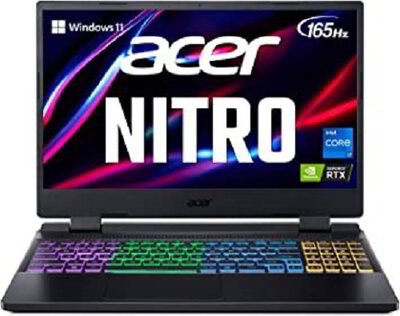 Acer Nitro AN515-58-709R 15.6" IPS 165Hz QHD Intel Core i7-12700H/16GB RAM/1TB SSD/GF RTX 3070Ti 8GB/No OS fekete