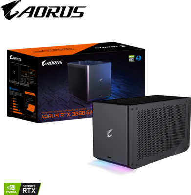Gigabyte Gaming Box GeForce RTX 3080 10GB GDDR6X AORUS Waterforce 2xHDMI 3xDP 3xUSB3.0 Thunderbolt 3 type-C LAN