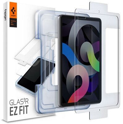 SPIGEN EZ FIT képernyővédő üveg 2db (2.5D full cover, tokbarát, ultravékony, 0.2mm, 9H + segédkeret) ÁTLÁTSZÓ