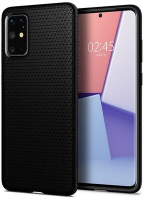 SPIGEN LIQUID AIR szilikon telefonvédő (közepesen ütésálló, légpárnás sarok, rombusz minta) FEKETE