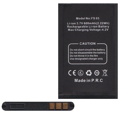 Akku 600 mAh LI-ION Blaupunkt FS 03 / BS 02 / FS 04 / CAR