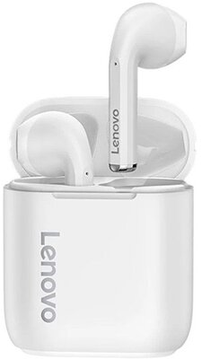 LENOVO LP2 bluetooth fülhallgató SZTEREO (v5.0, TWS, mikrofon, zenehallgatáshoz ajánlott + töltőtok) FEHÉR