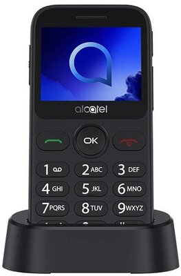 MOBILTELEFON készülék ALCATEL 2019G (Metallic Grey) Nagy gomb és kijelző, vészhívó gomb!