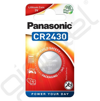 PANASONIC gombelem (CR2430L, 3V, lítium) 1db / csomag