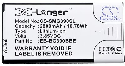 CAMERON SINO akku 2800 mAh LI-Polymer (EB-BG390BBE, EB-BG390 kompatibilis)