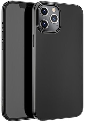 iPhone 12 Pro Max HOCO THIN Apple iPhone 12 Pro Max műanyag telefonvédő (0.45mm, ultravékony) FEKETE