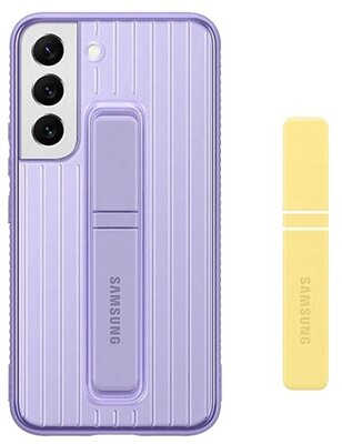 Samsung Galaxy S22 Plus SAMSUNG műanyag telefonvédő (dupla rétegű, gumírozott, asztali tartó funkció) LILA
