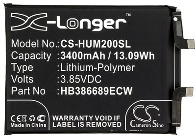 Honor Magic 2 CAMERON SINO Akku 3400 mAh LI-Polymer (belső akku, beépítése szakértelmet igényel, HB386689ECW kompatibilis)