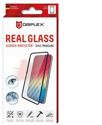 Samsung Galaxy S21 DISPLEX képernyővédő üveg (3D full cover, íves, 10H, kék fény elleni védelem + felhelyezést segítő keret) FEKETE