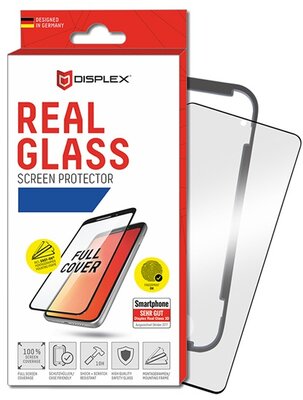 Apple iPhone 12 mini DISPLEX képernyővédő üveg (3D full cover, íves, tok barát, karcálló, 10H) FEKETE