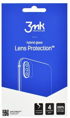 3MK kameravédő üveg 4db (2.5D lekerekített szél, karcálló, ultravékony, 0,2mm, 7H) ÁTLÁTSZÓ