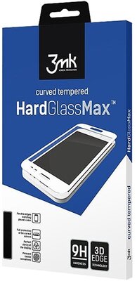 Apple iPhone XS, 11,X 3MK HARD GLASS MAX képernyővédő üveg (3D full cover, íves, karcálló, 0.3mm, 9H) FEKETE