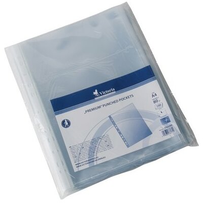 VICTORIA Genotherm, lefűzhető, A4, 80 mikron, víztiszta, VICTORIA