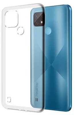 Realme C21 Szilikon telefonvédő (ultravékony) ÁTLÁTSZÓ