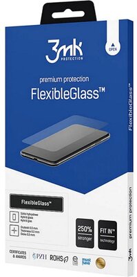 Realme C35 3MK FLEXIBLE GLASS képernyővédő üveg (2.5D, flexibilis, ultravékony, 0.2mm, 7H) ÁTLÁTSZÓ