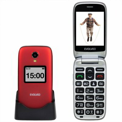 EVOLVEO EP-770-FPB Red / Easy Phone FP